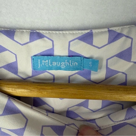 J. McLaughlin Purple Sage Catalina Cloth Ruched Dress - Picture 6 of 6